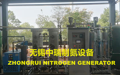 99.9995%无锡中瑞高纯氮纯化装置的安装及调试工作已完成